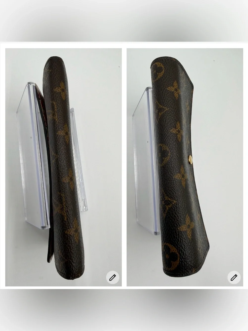 LV Limited Edit Sarah Sprouse x Monogram Wallet w/Pink Leopard Interior Full Set - Picture 13 of 16